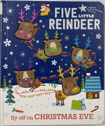 Five Little Reindeer Fly Off on Christmas Eve