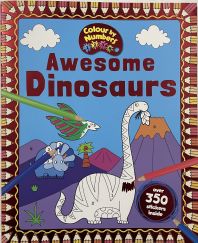 Color by Numbers Awesome Dinosaurs